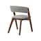 Armen Living Venus and Rowan 5 Piece Walnut and Marble Round Dining Set SETVEDIWA5A - alternate 5